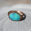 Australian Boulder Opal 18k Rose Gold Ring