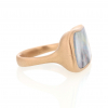 Galaxy XL Rectangular Boulder Opal 18k Rose Gold Ring