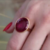 Rubellite 18k Rose Gold Ring
