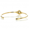 Pear Diamond 18k Gold Cuff Bracelet