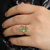 Multi Gemstone Super Couronnee Ring