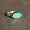 Small Oval Faceted Chrysoprase