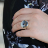 Maligano Jasper Ring with Diamond Accent