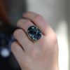 Black Buffalo Turquoise Ring