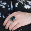 Black Buffalo Turquoise Ring