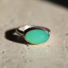 Small Oval Faceted Chrysoprase