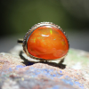 Mexican Fire Opal 14k Yellow Gold Ring