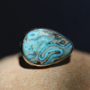 Egyptian Turquoise Silver and Gold Ring
