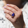 Rectangular Boulder Opal Fusion Ring