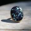 Black Buffalo Turquoise Ring