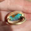 Incredible Boulder Opal All Gold Ring