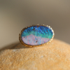 Incredible Boulder Opal All Gold Ring