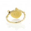 Unique Keshi Pearl and Diamond Gold Seafire Ring