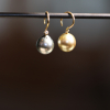 Mixed Matched Tahitian Pearl Drop Earrings