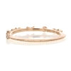 Diamond Dotted 18k Rose Gold Band
