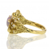 Aurora Borealis Opal 18k Gold Ring with Diamonds