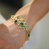 18k Gold Jade Loop Bracelet