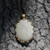 Star Fossilized Coral Gold Necklace