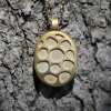 Star Fossilized Coral Gold Necklace