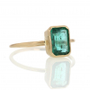 Emerald Cut 14k Gold Emerald Ring