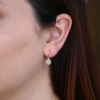 Small Teardrop Diamond Lace Earrings