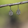 Small Teardrop Diamond Lace Earrings