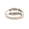 White Gold Double Row White Diamond Ring