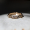 Yellow Gold Band with Brown Diamonds