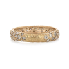 Yellow Gold Band with Brown Diamonds