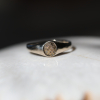 Small Diamond Signet Pinky Ring