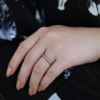 Yellow Gold Band with Brown Diamonds