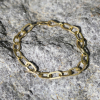 18k Yellow Gold Rolled Oval Link Bracelet