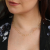 Medium Oval Link 18k Gold Chain Necklace