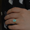 Rough Turquoise Gold Ring