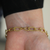 18k Yellow Gold Rolled Oval Link Bracelet