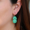 Chrysoprase Tiny Arp Earrings