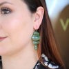 Oval Jade Totem Earrings