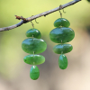 Oval Jade Totem Earrings