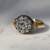 Victorian Diamond Silver and Gold Ring