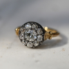 Victorian Diamond Silver and Gold Ring