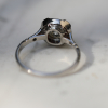 Platinum Diamond and Sapphire Vintage Ring