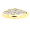 Gold Diamond Baguette Bangle Bracelet