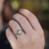 Victorian Diamond Silver and Gold Ring