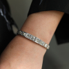 Vintage Platinum Diamond Link Bracelet