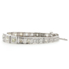 Vintage Platinum Diamond Link Bracelet