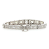 Vintage Platinum Diamond Link Bracelet