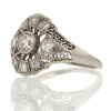 Platinum Diamond Vintage Deco Ring
