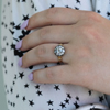 Victorian Diamond Silver and Gold Ring