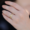 Diamond Eternity Half 18k Gold Band Ring