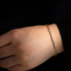 Diamond Bezel Bubble Handmade Chain Bracelet